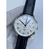 (준비완료/특급배송)NO.3162/ZF공장 V3 IWC IW3716 포루트기저 화이트다이얼 블루핸즈 가죽